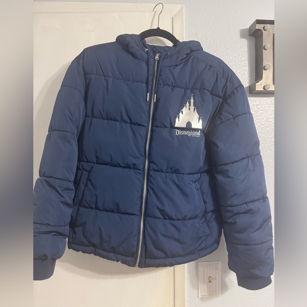 Disneyland Navy and Silver Puffer Jacket
